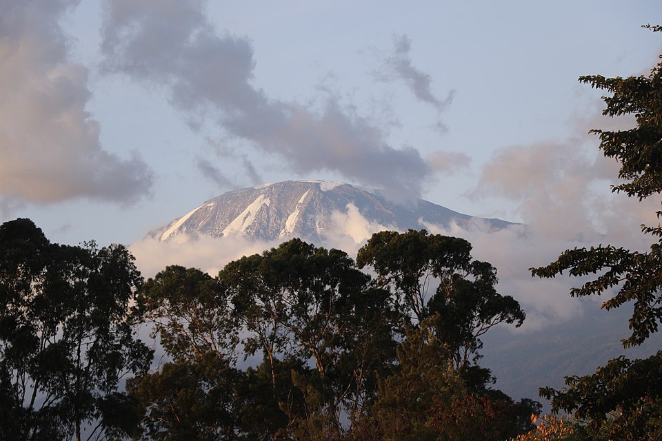 View of Mount Kilimanjaro from Moshi