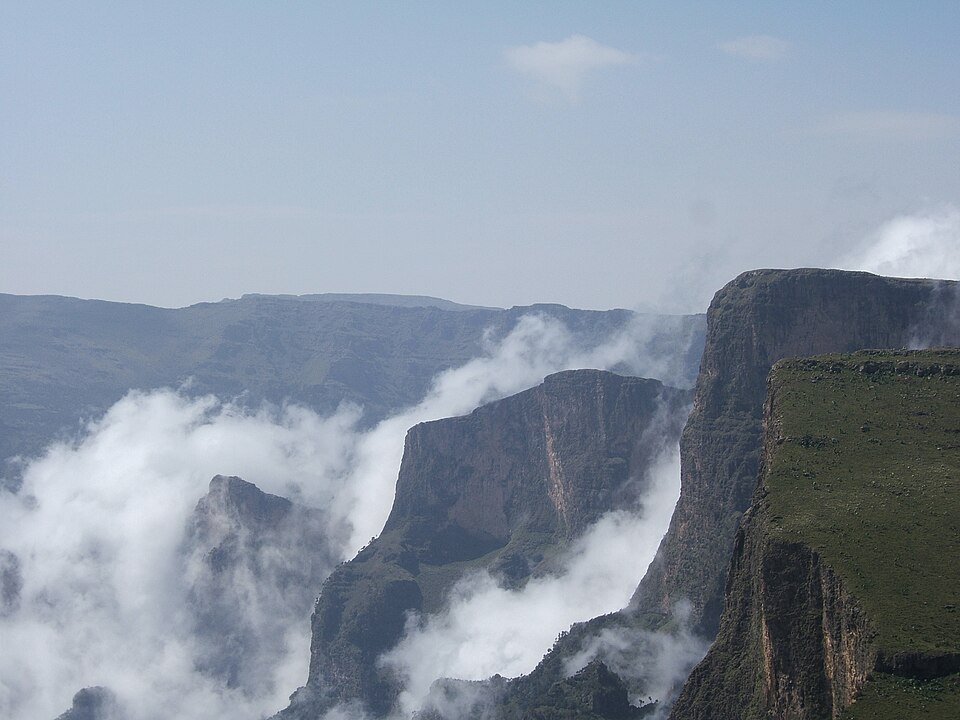 Rocky peaks and highlands in the Semien Mountains