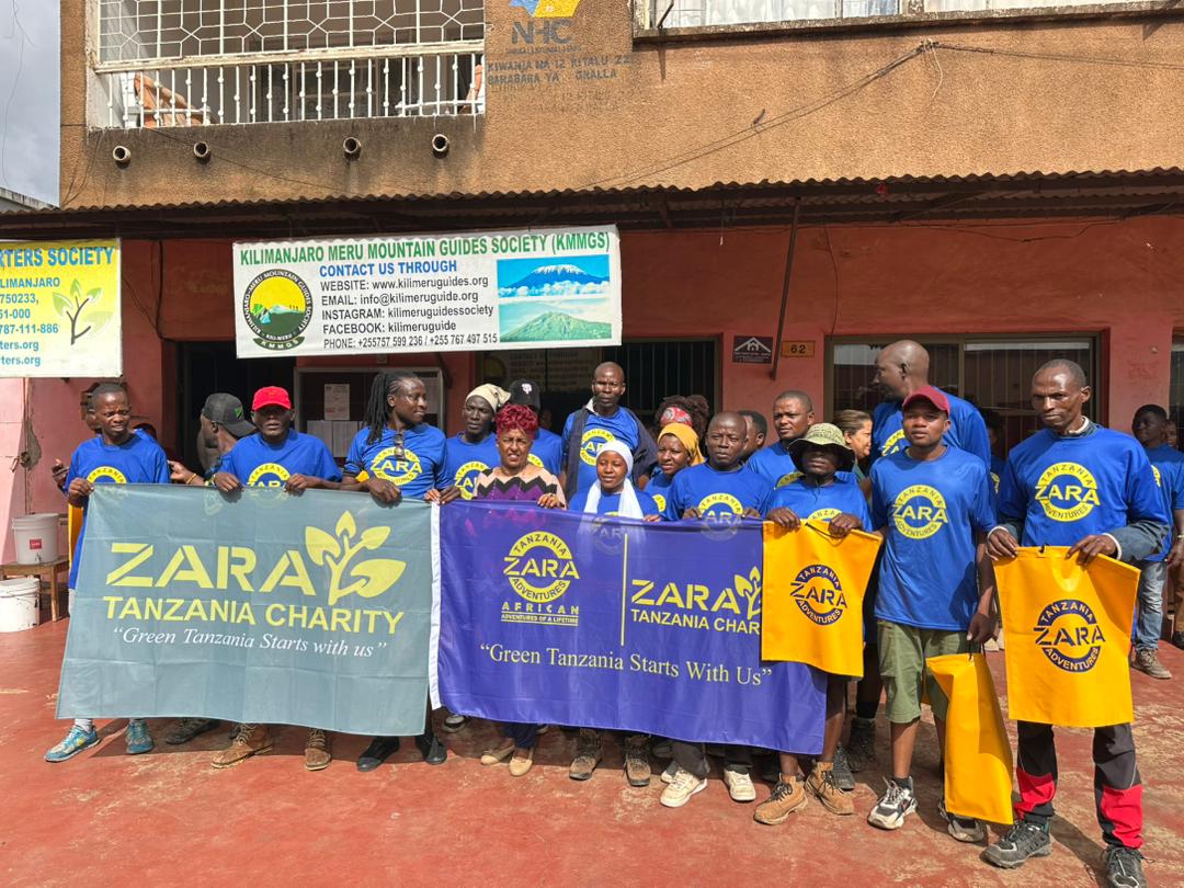 Zara Tanzania Adventures clean up team 2025